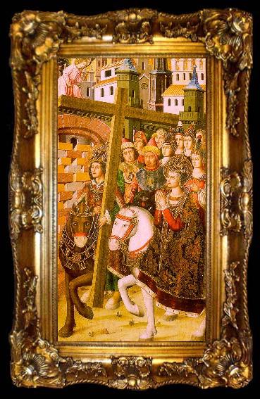 framed  Bernat, Martin St. Helena Heraclius taking the Holy Cross to Jerusalem, ta009-2